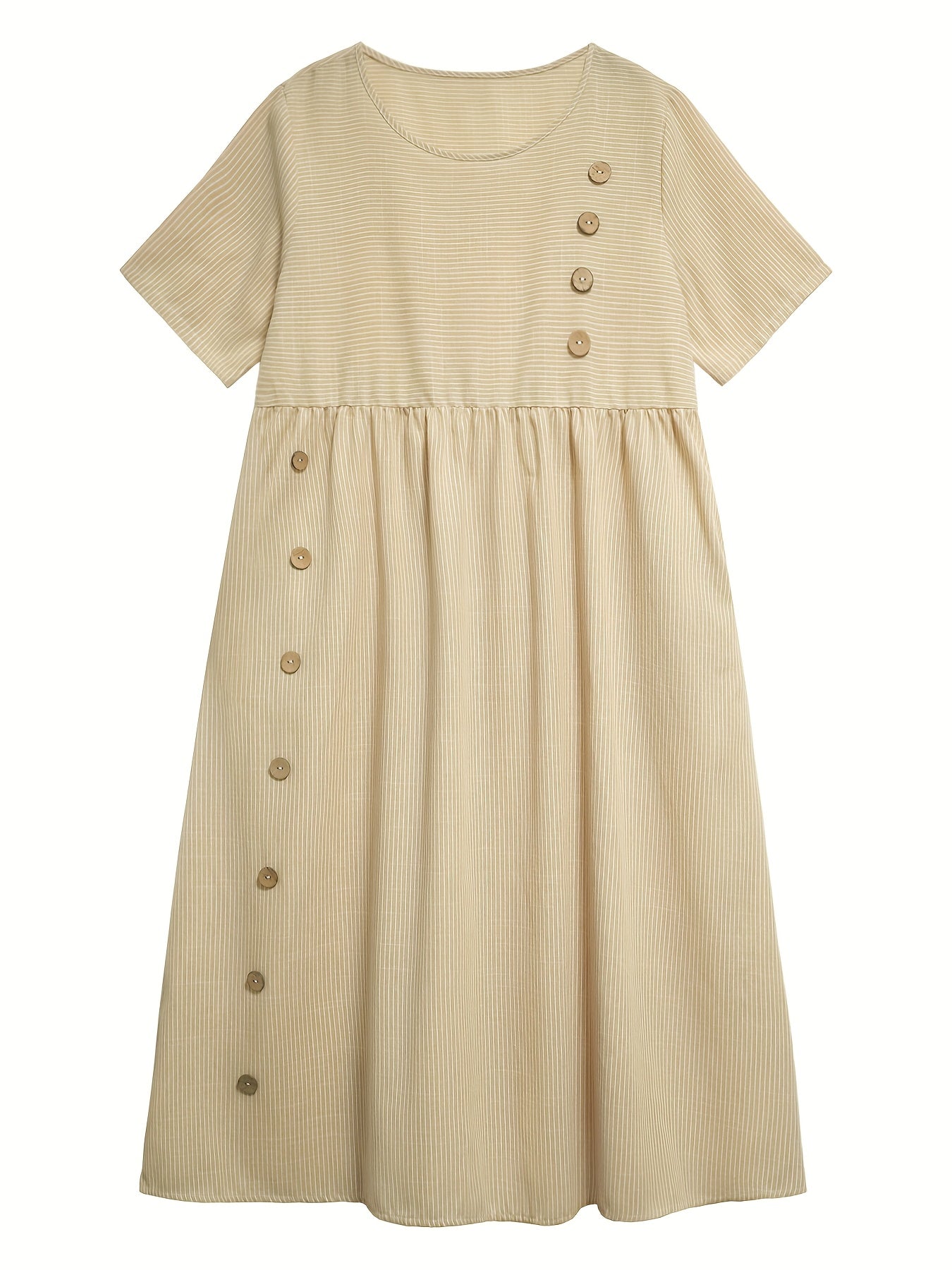 Lenna | Gestreepte midi-jurk - By La Bella Vie