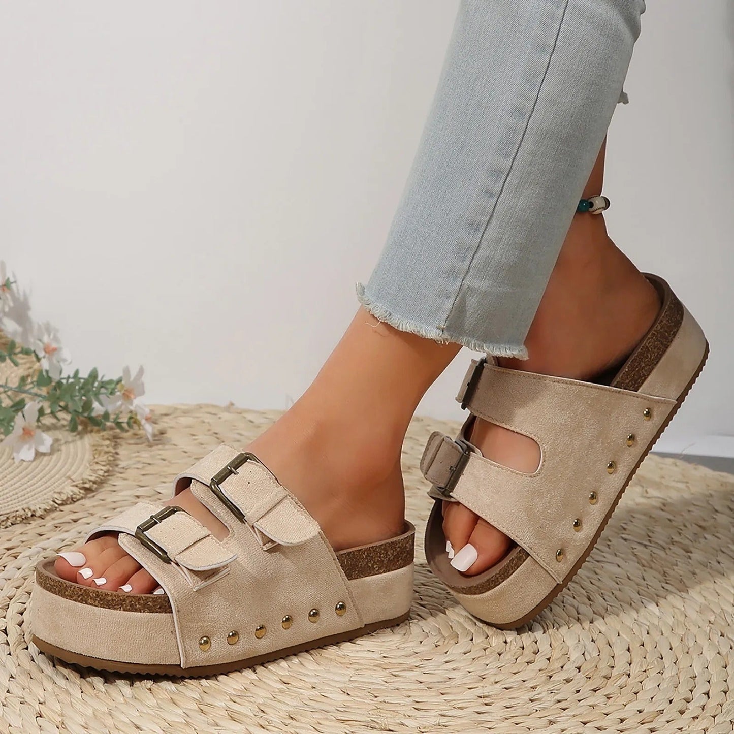 Antislip orthopedische sandalen met plateau - By La Bella Vie