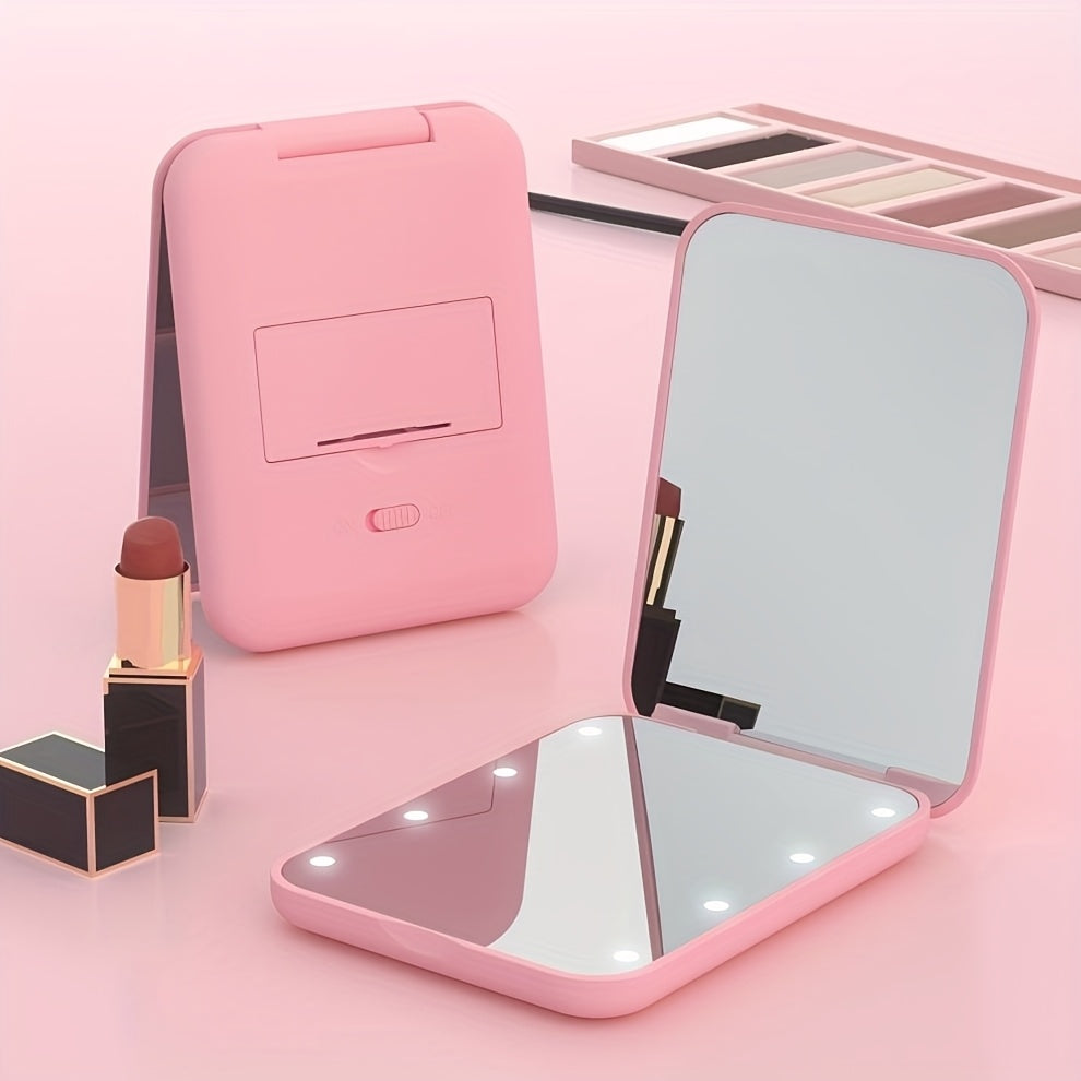 Draagbare LED Make-up Spiegel – Compact, Veilig & Altijd Stijlvol