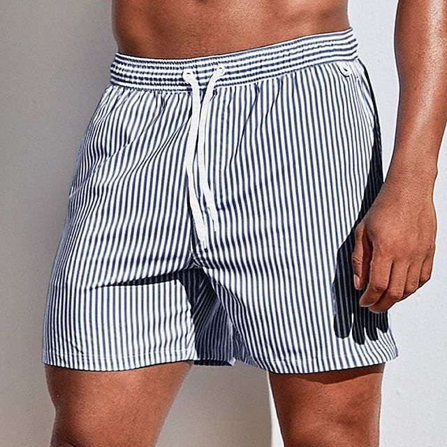 AeroStripe Swim – Gestreepte Heren Zwemshorts, Sneldrogend & Comfortabel (Ook in Grote Maten)