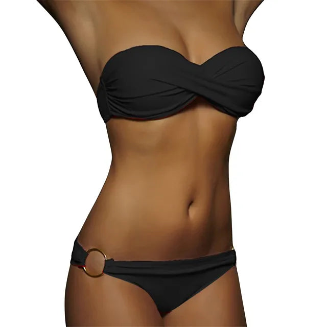 Stijlvolle bandeau bikini set - By La Bella Vie