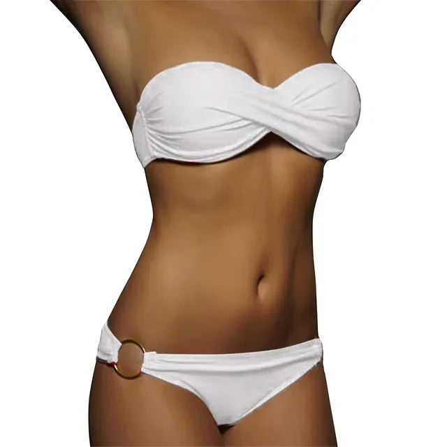 Stijlvolle bandeau bikini set - By La Bella Vie