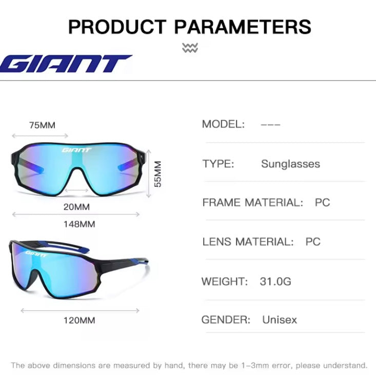 GIANT Bestseller Fietsbril β UV400, Anti-Fog, REVO Lenzen, HD Duidelijkheid | CE/ANSI Gecertificeerd | Cateye Ontwerp voor MTB & Racefiets π