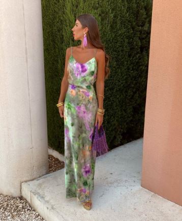 Kelsey - elegant corset maxi jurk met afneembare sjaal