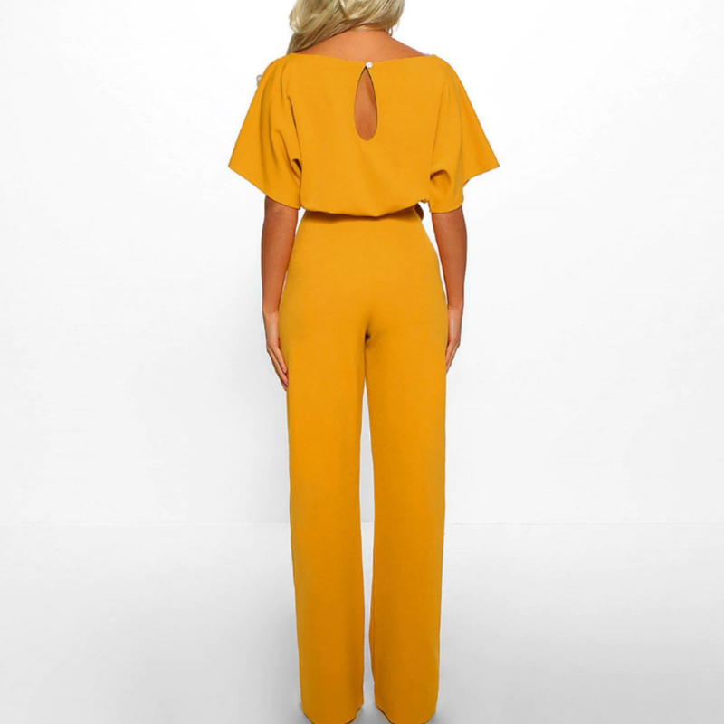 Lena - elegante ceintuur jumpsuit - By La Bella Vie