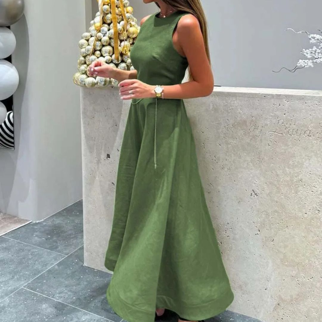 Livia – Chique Linnen Jurk Dames