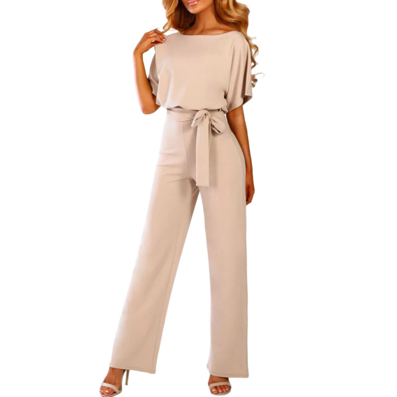 Lena - elegante ceintuur jumpsuit - By La Bella Vie