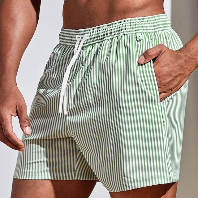 AeroStripe Swim – Gestreepte Heren Zwemshorts, Sneldrogend & Comfortabel (Ook in Grote Maten)