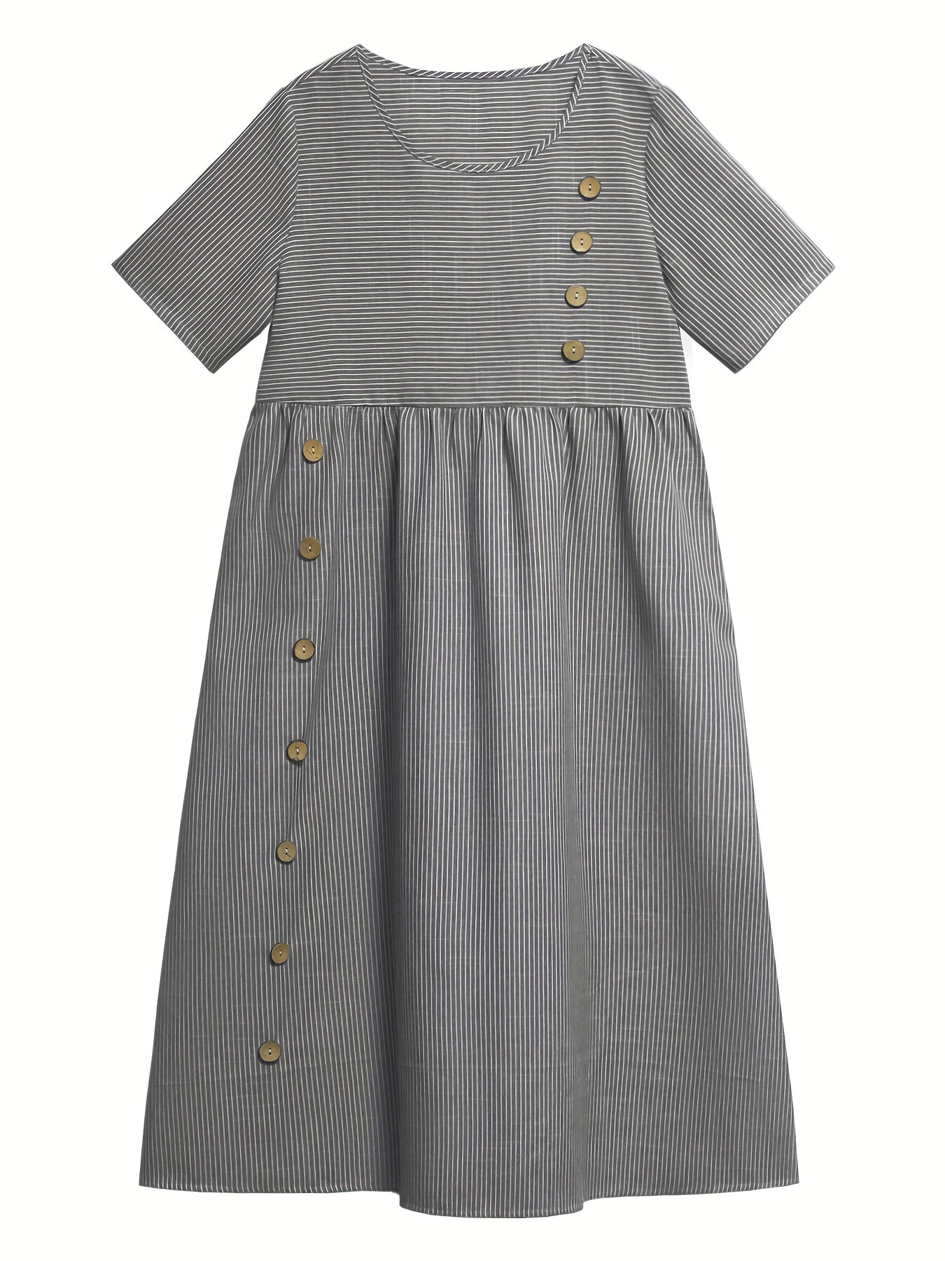 Lenna | Gestreepte midi-jurk - By La Bella Vie