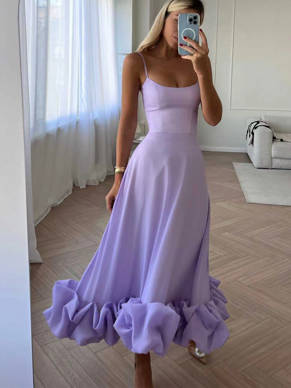 Lexi - elegante midi feestjurk
