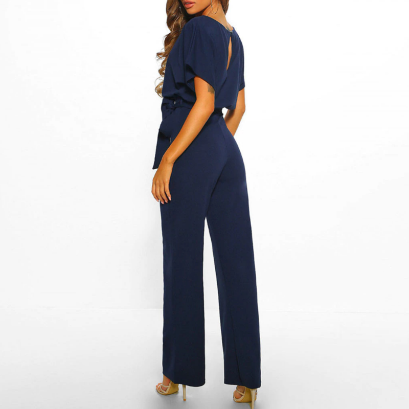 Lena - elegante ceintuur jumpsuit - By La Bella Vie