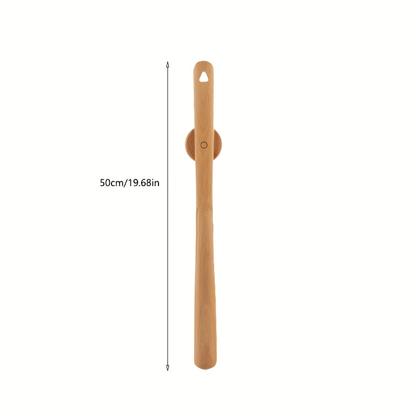 Stijlvolle Eiken Schoenlepel – 50cm met Magneetbasis