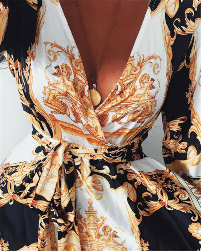 Rosalyn - elegante wikkeljurk met split