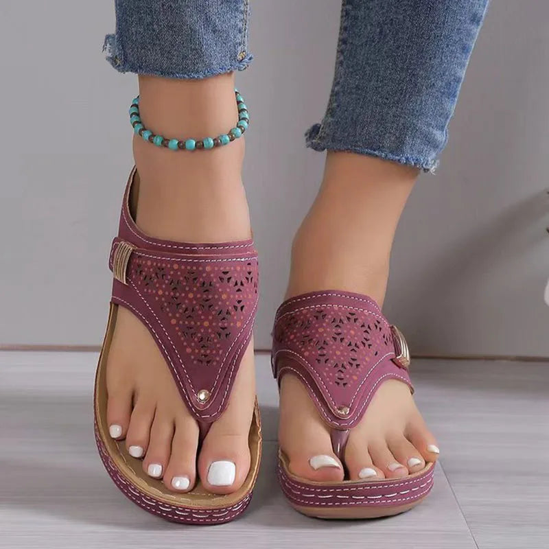 Orthopedische teenslipper met wigvorm - By La Bella Vie