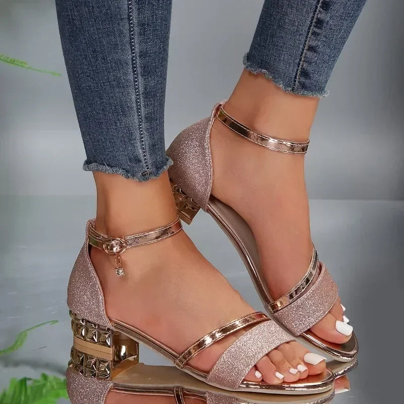 Elegante sandalen met pailletten - By La Bella Vie