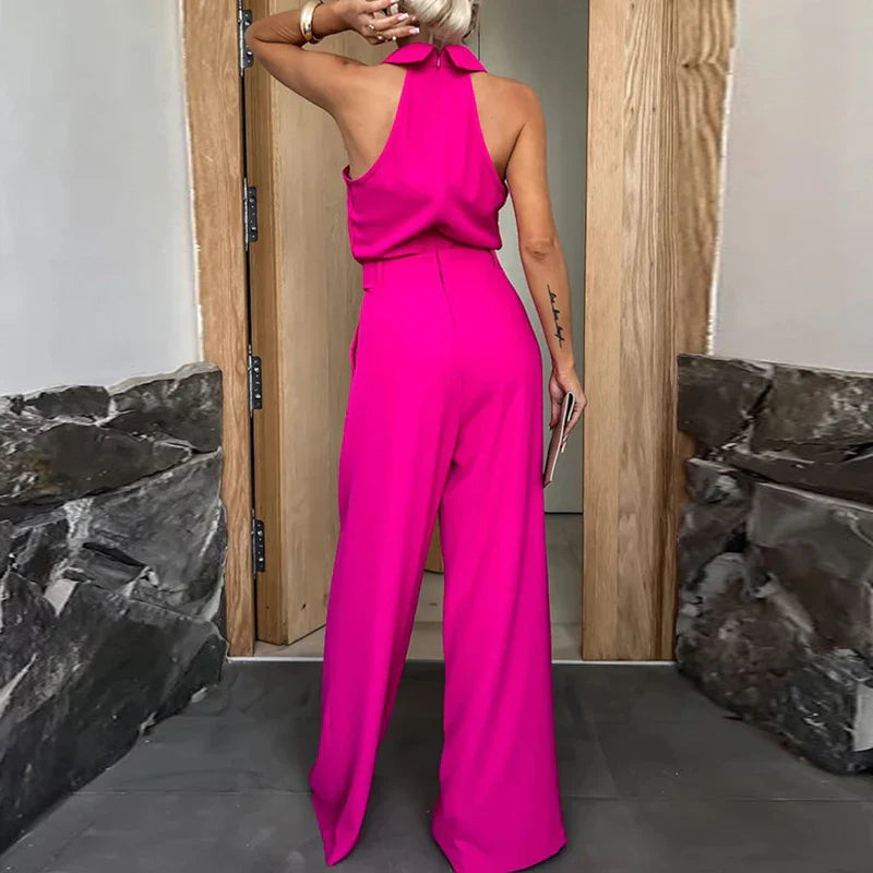 Lauryn - Stijlvolle Mouwloze Jumpsuit met Zakken - By La Bella Vie