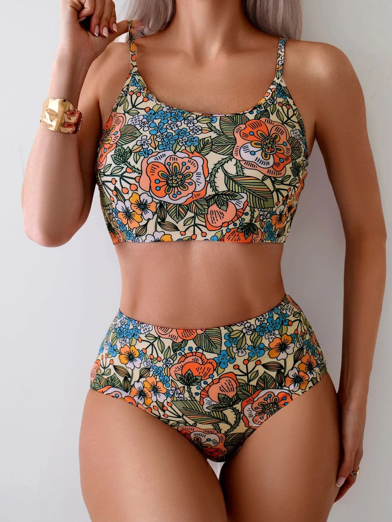 Floriya™ – Retro Bikini Set