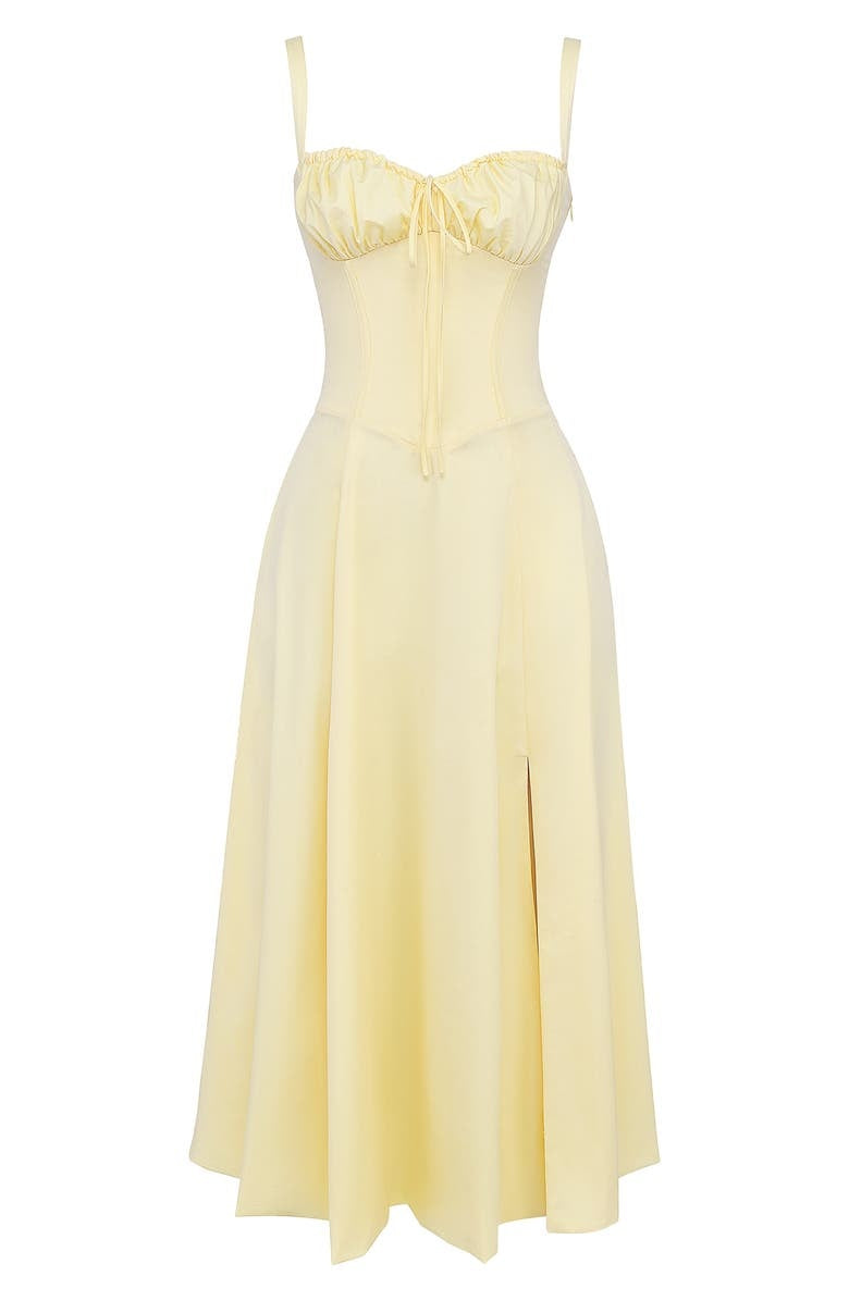 Venice - bloemen bustierjurk met taille vormgeving