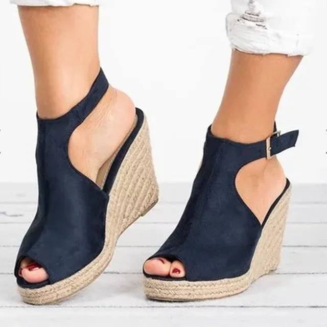 Orthopedische Sleehak Espadrilles - By La Bella Vie