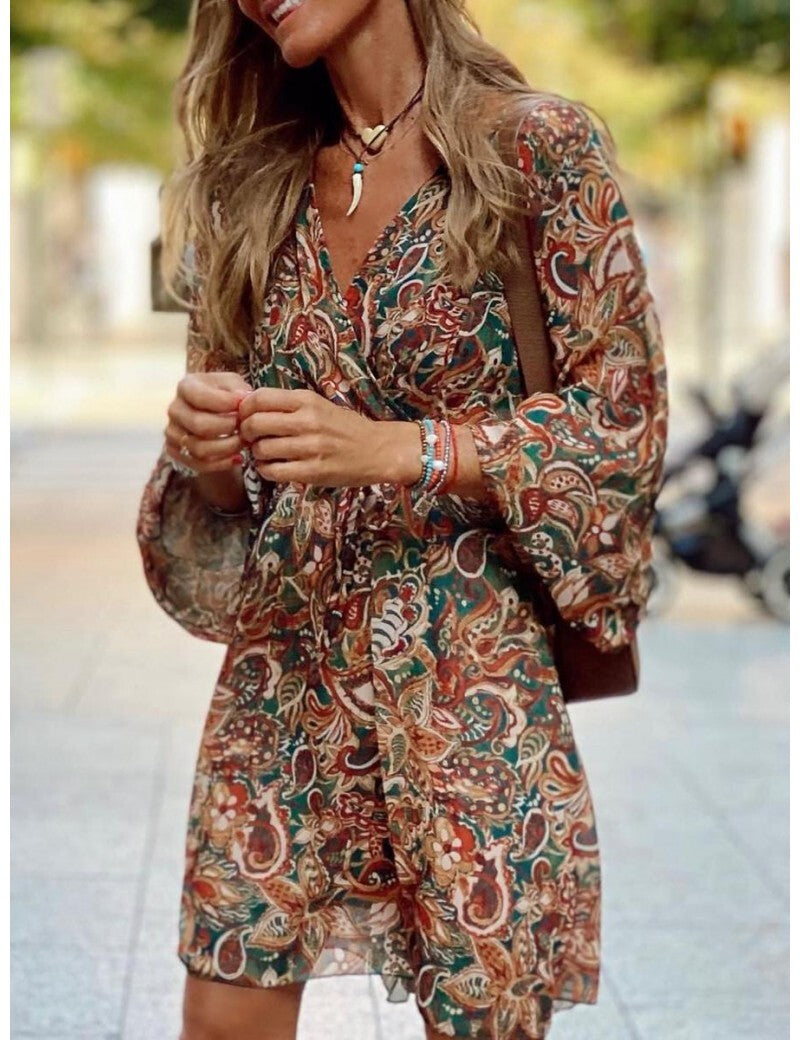 Vivienne - stijlvolle boho mini jurk
