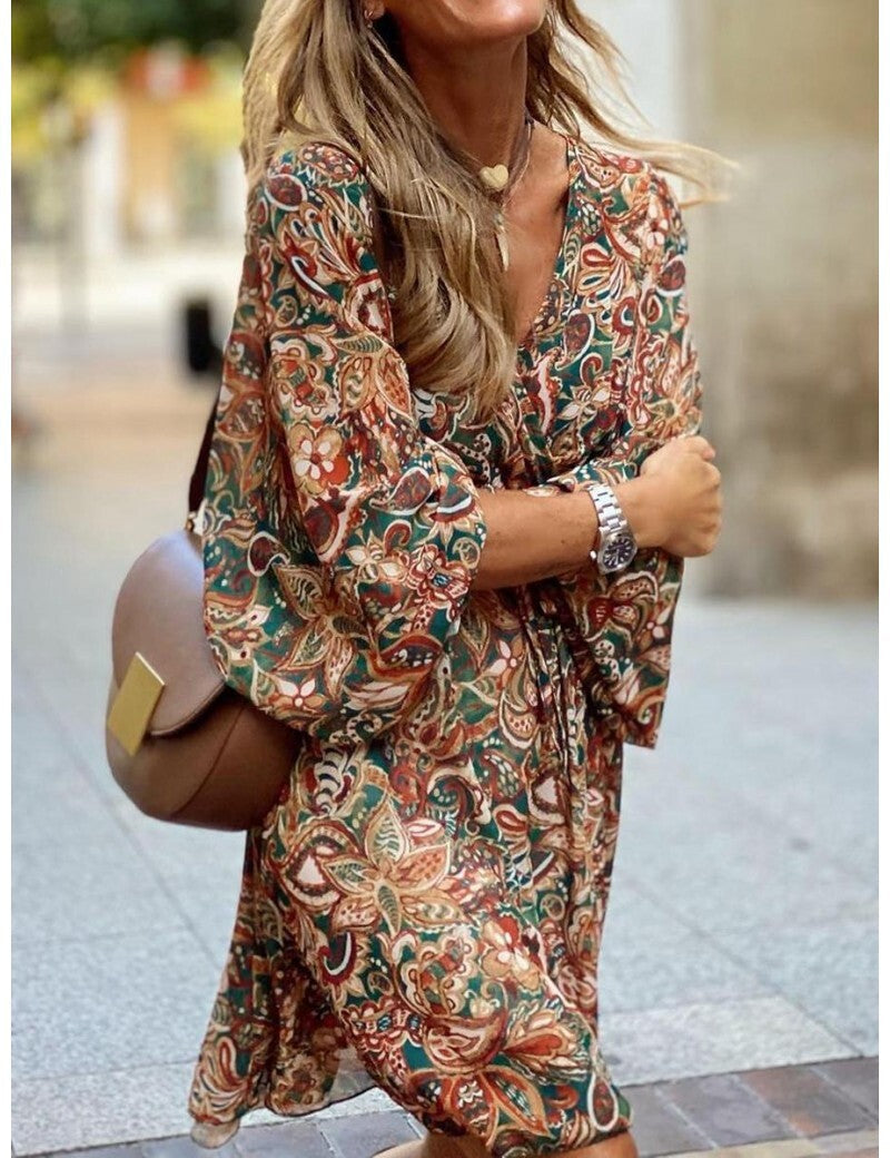 Vivienne - stijlvolle boho mini jurk