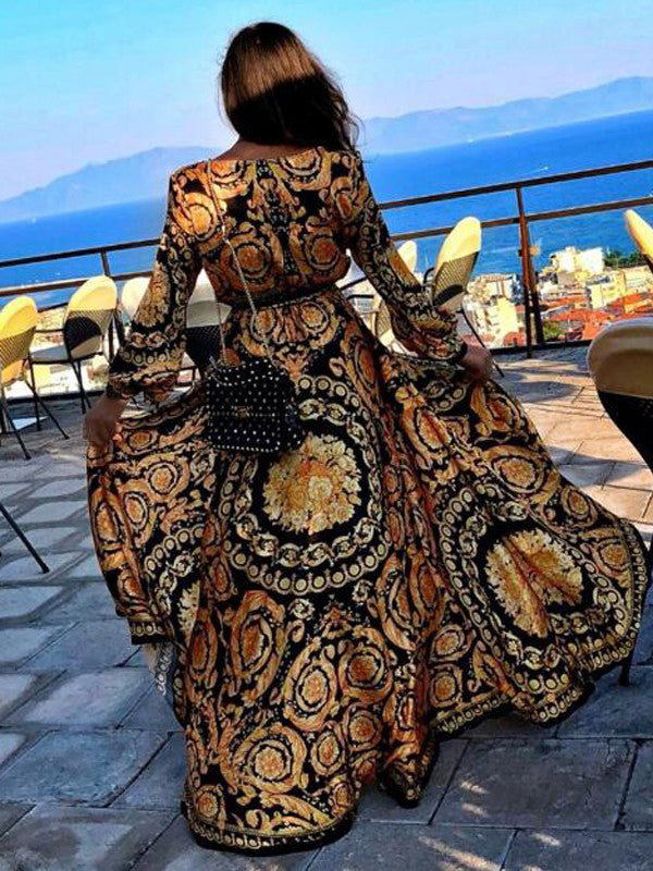 Rosalyn - elegante wikkeljurk met split