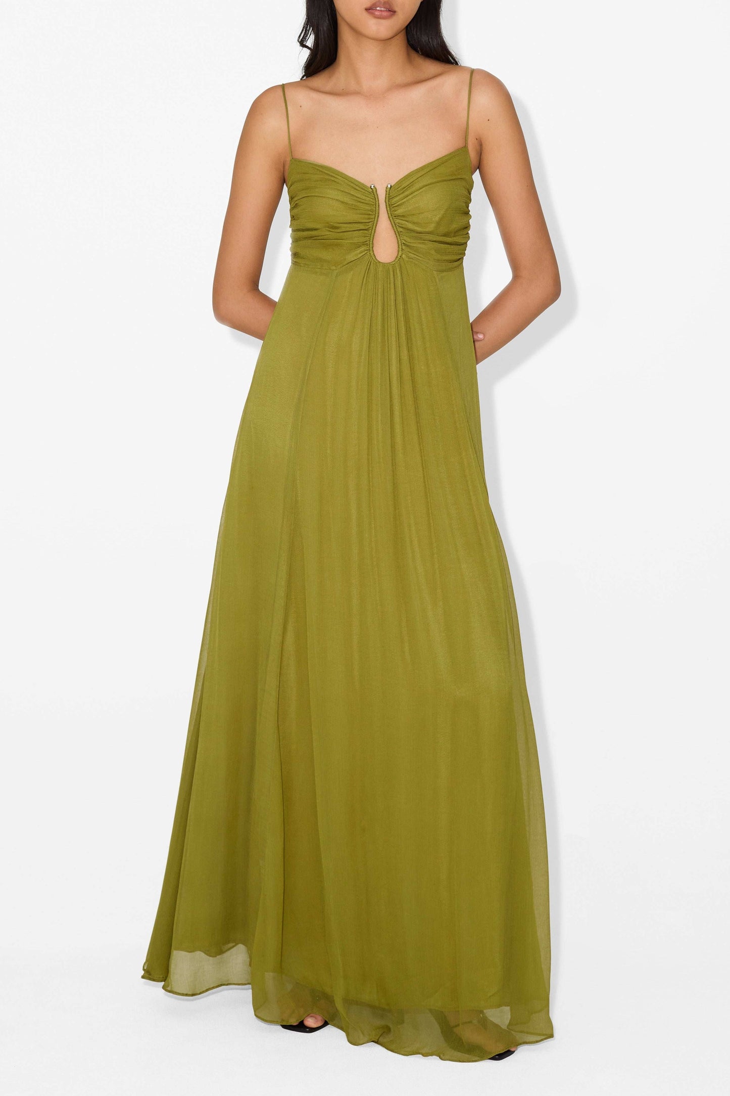 Eden Cut-out maxi jurk met elegante flair - By La Bella Vie