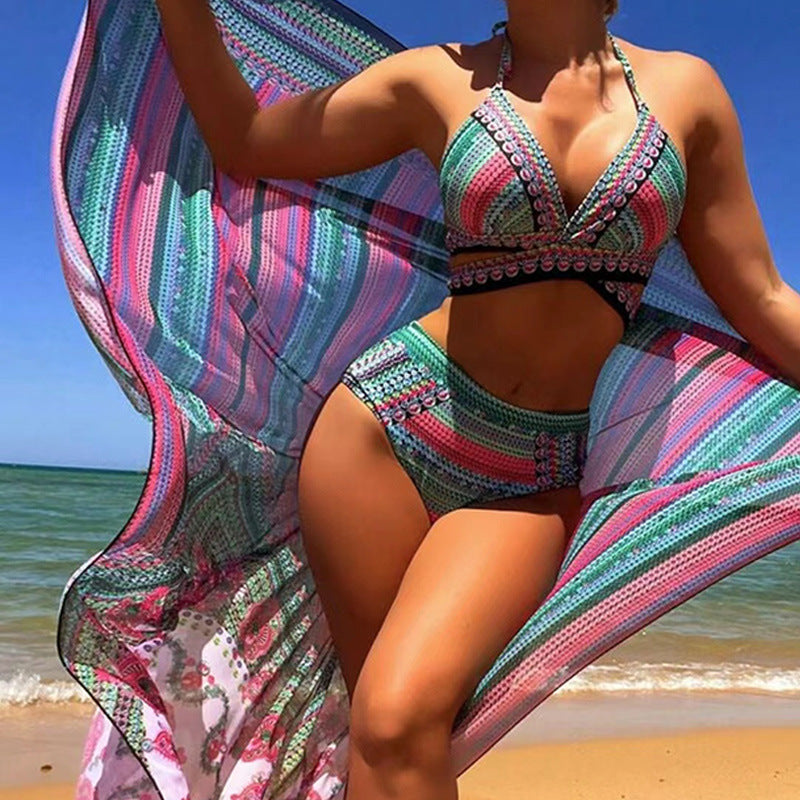 Bikini set met gekruiste bandjes - By La Bella Vie