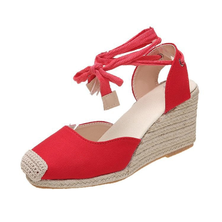 Orthopedische sandalen met sleehakband - By La Bella Vie