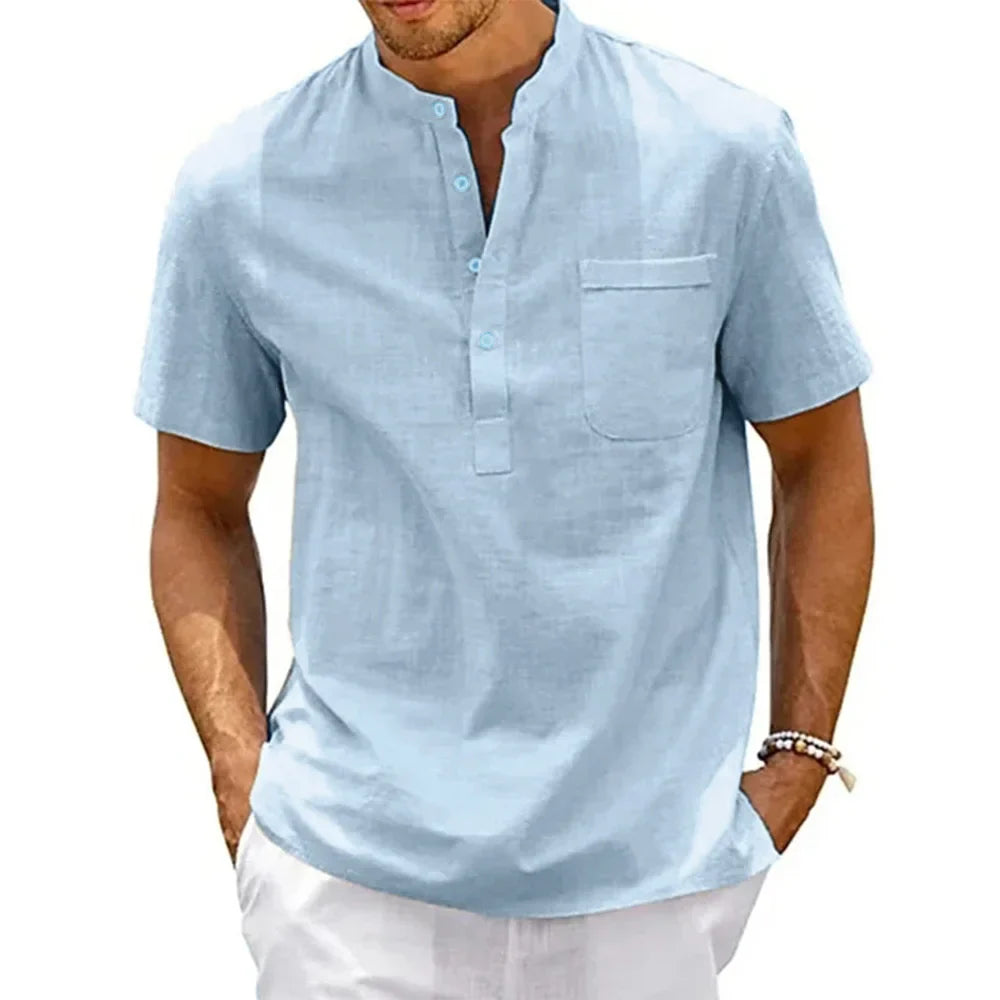 Navo Shirt Heren – Casual Zomershirt – Korte Mouwen