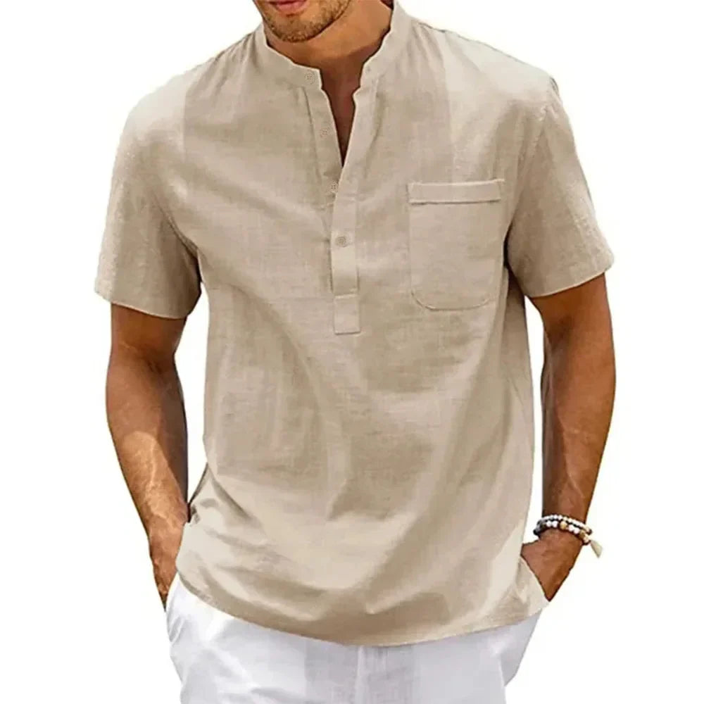 Navo Shirt Heren – Casual Zomershirt – Korte Mouwen