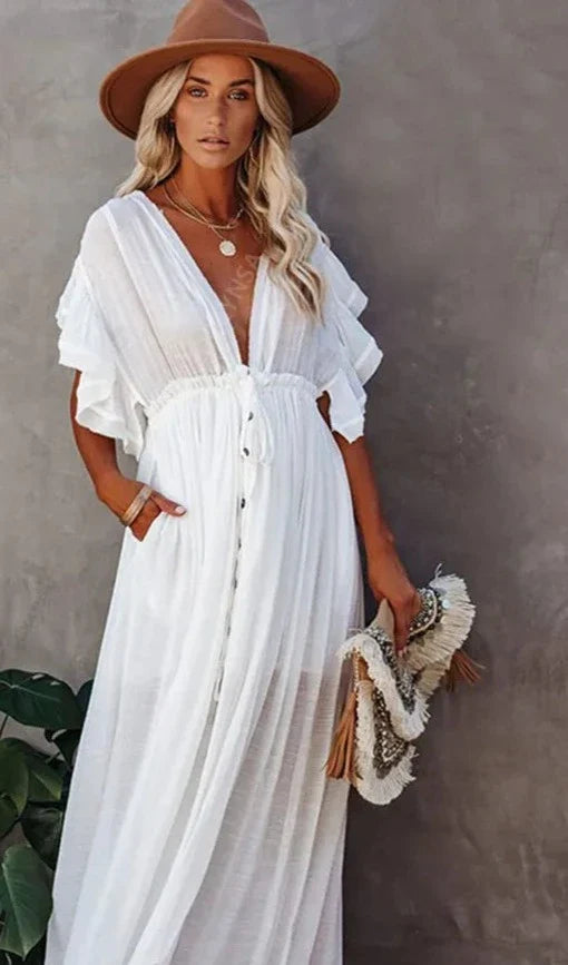 Lydia - Kanten Maxi Jurk