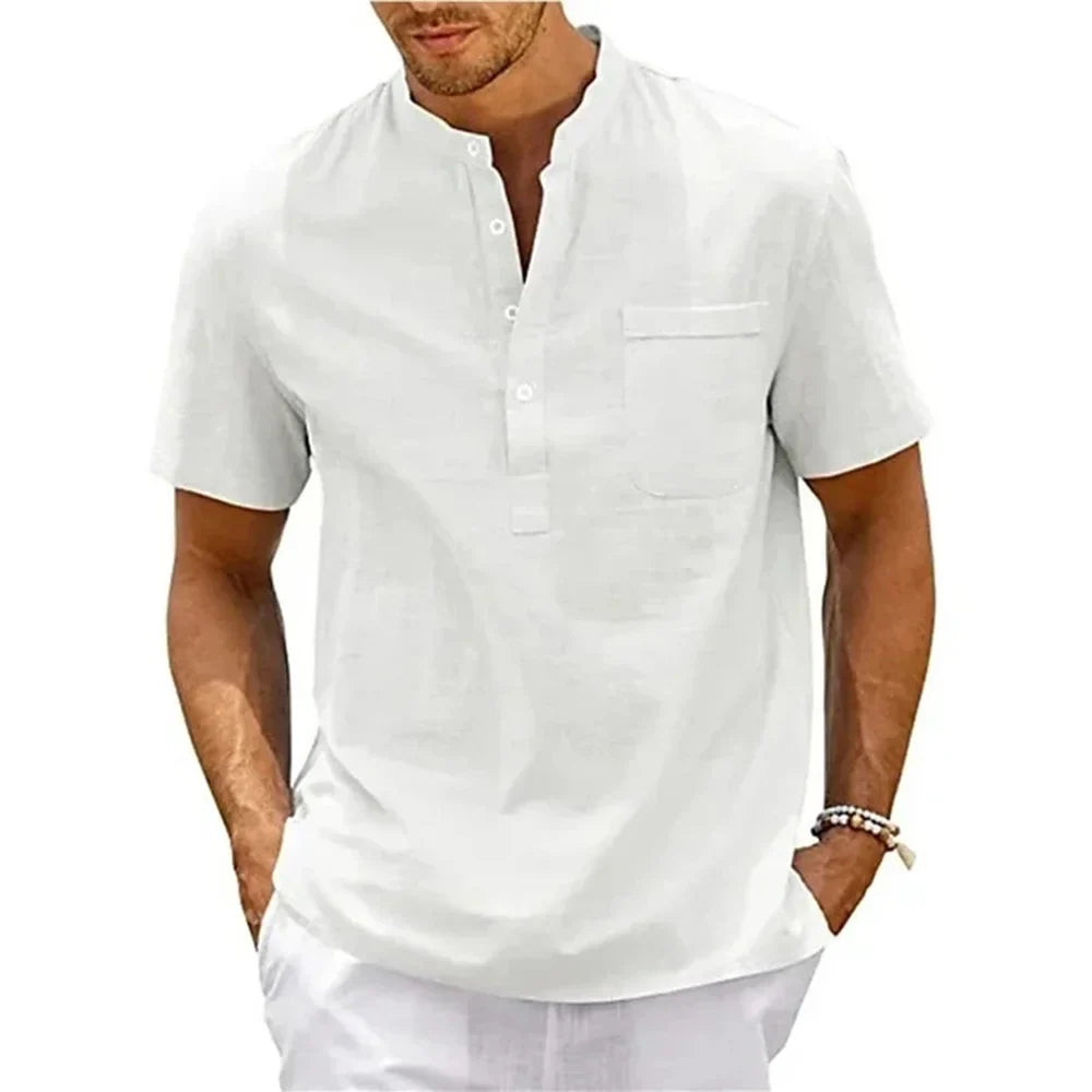 Navo Shirt Heren – Casual Zomershirt – Korte Mouwen