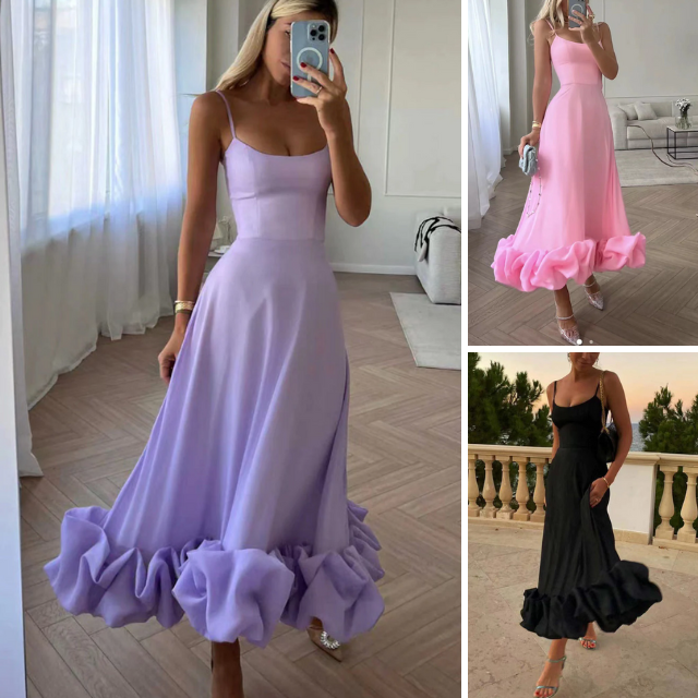 Lexi - elegante midi feestjurk