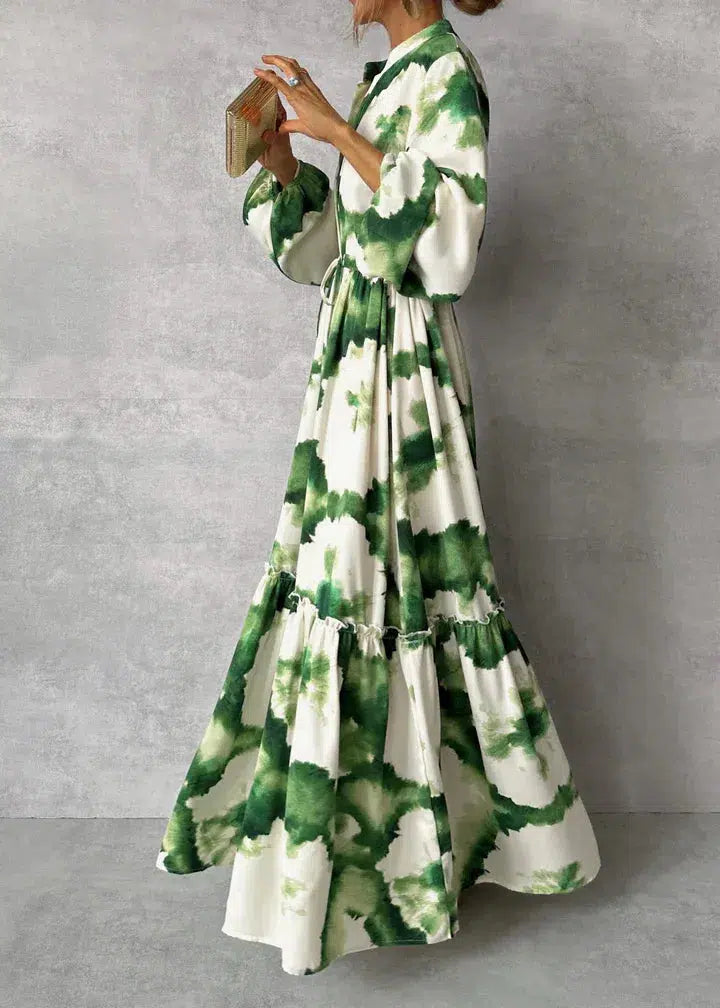 Taelyn - elegante maxi-jurk met print