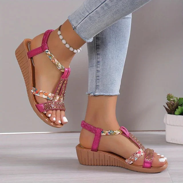 Orthopedische glitter zomersandalen - By La Bella Vie