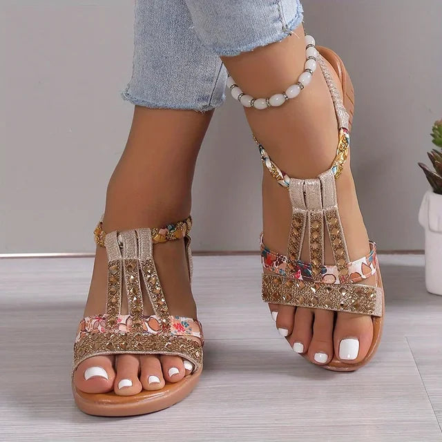 Orthopedische glitter zomersandalen - By La Bella Vie