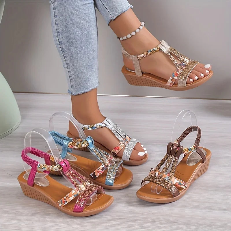 Orthopedische glitter zomersandalen - By La Bella Vie