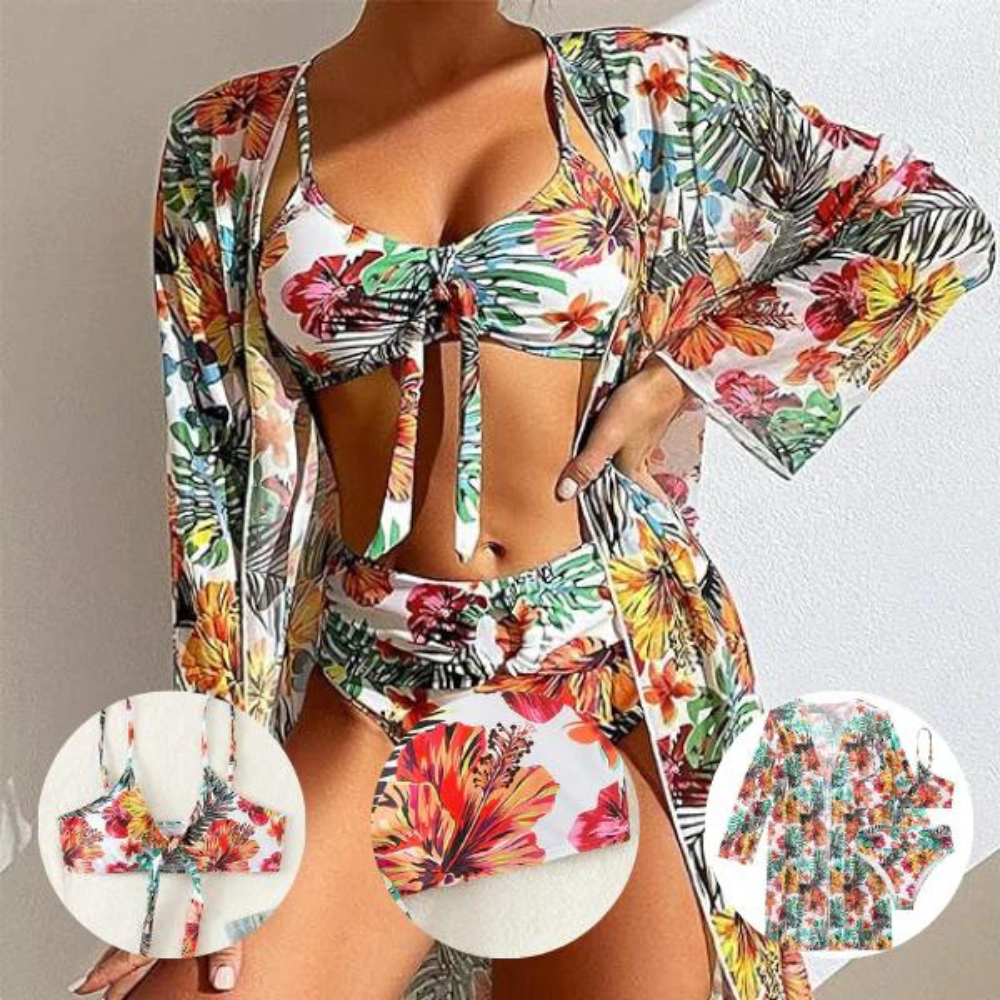 Stijlvolle bloemen bikini set - By La Bella Vie