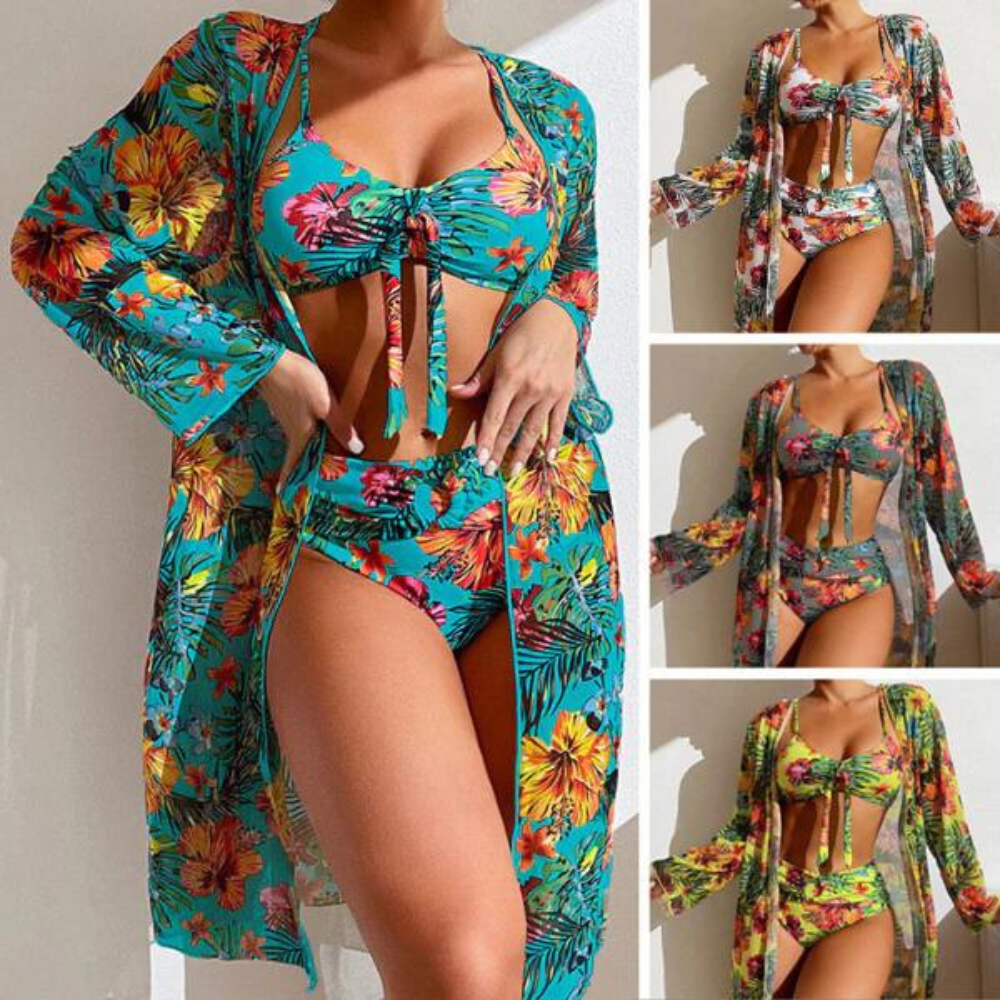 Stijlvolle bloemen bikini set - By La Bella Vie
