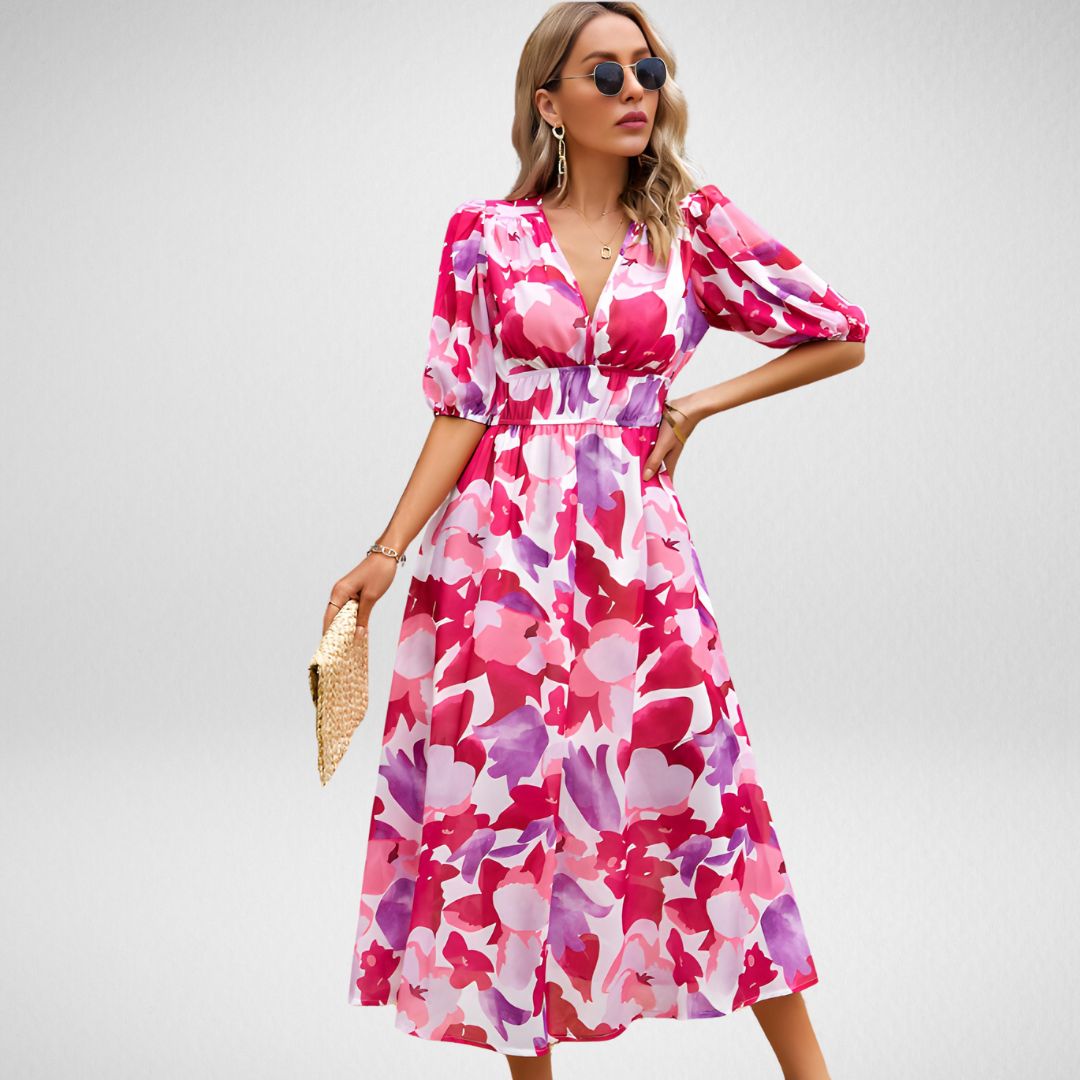 Ruby - elegante jurk met elastische taille