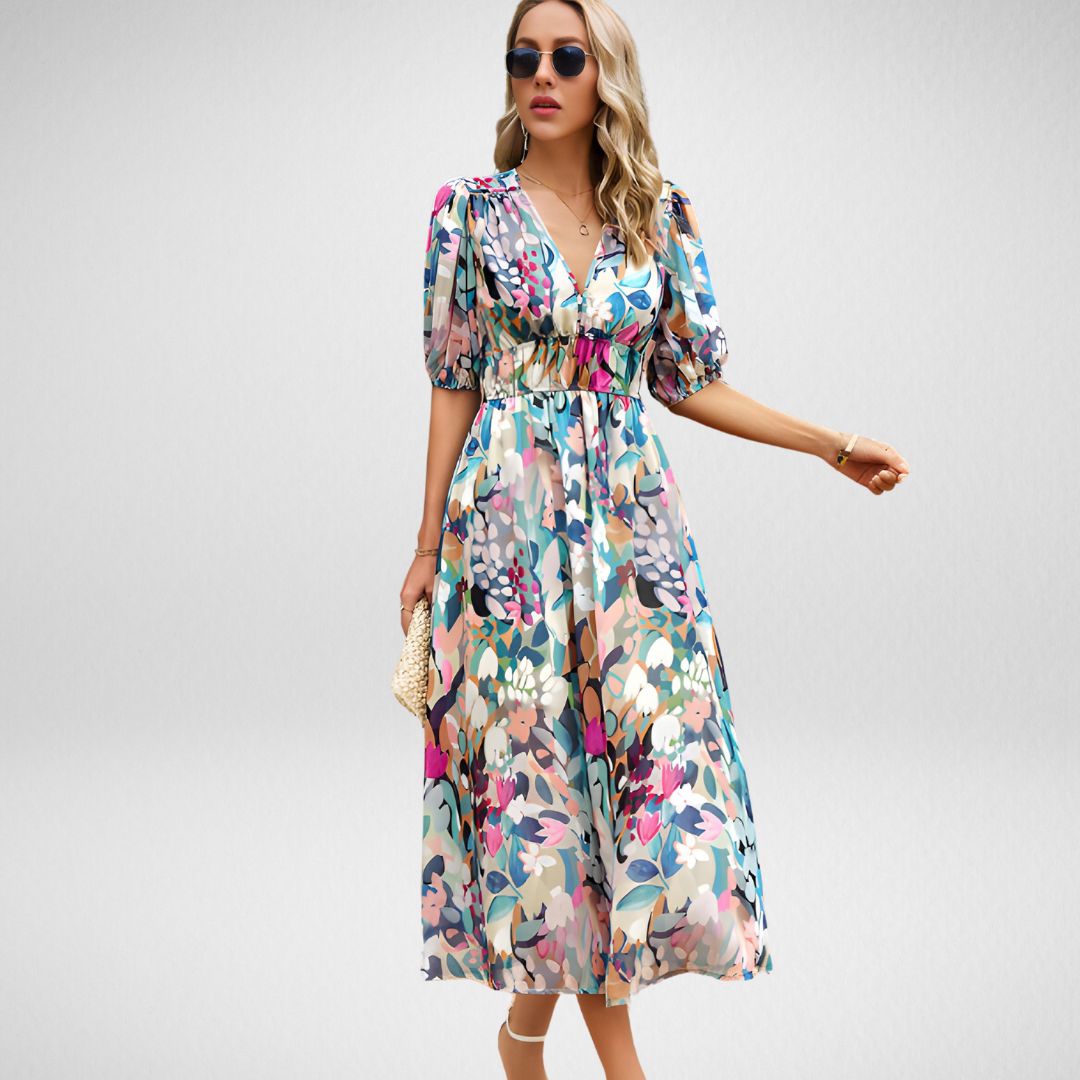 Ruby - elegante jurk met elastische taille