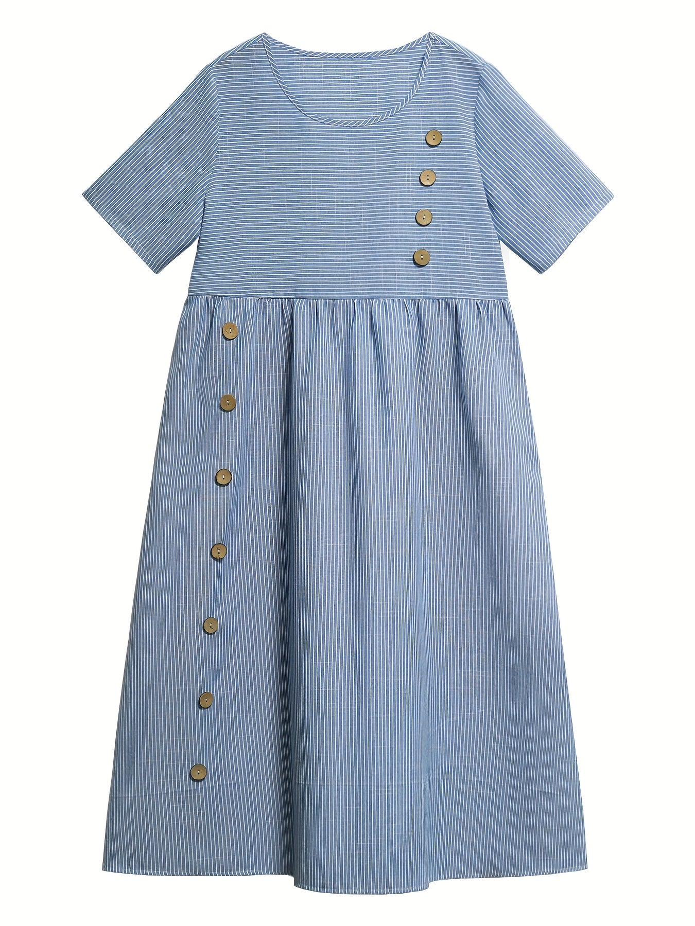 Lenna | Gestreepte midi-jurk - By La Bella Vie