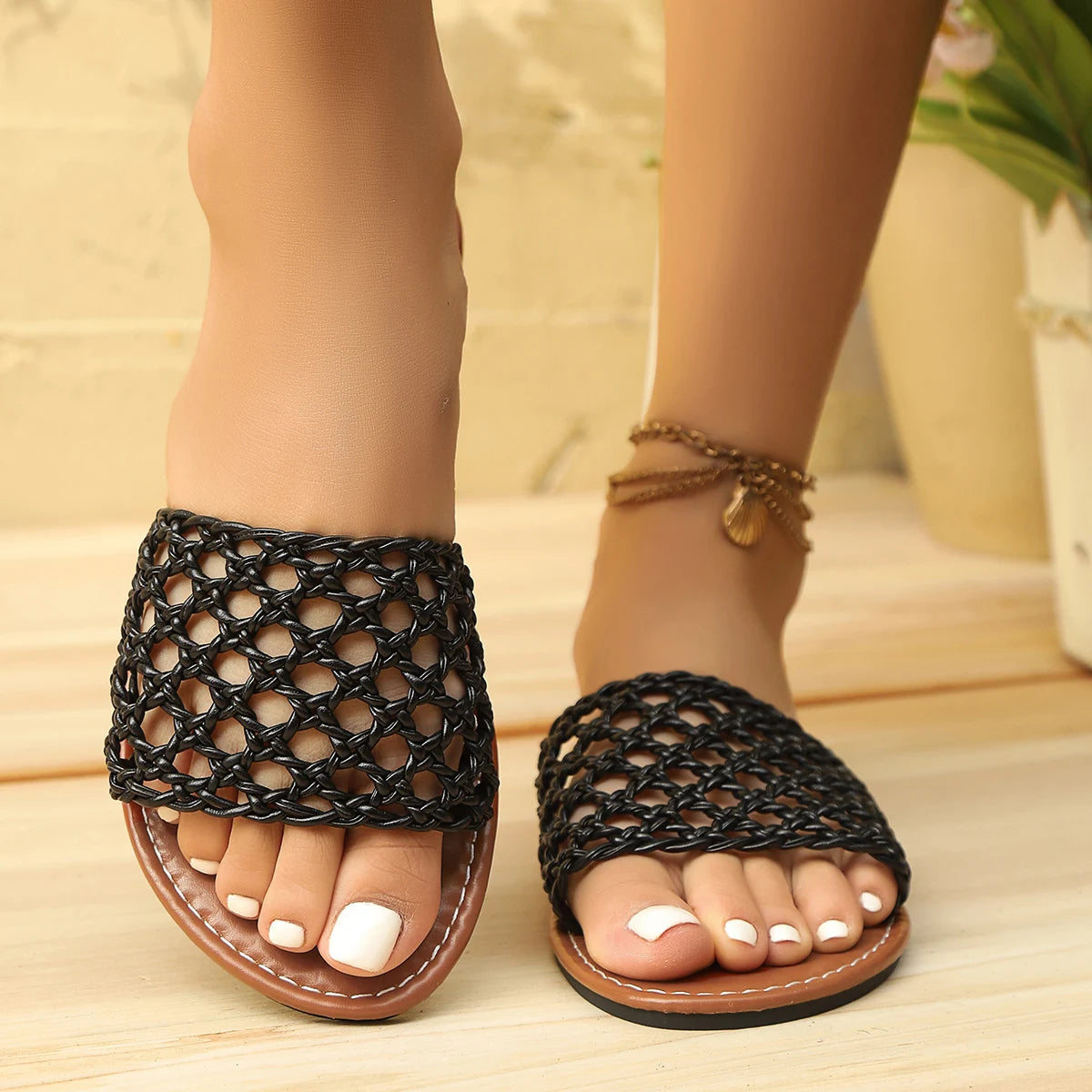 Casual outdoor zomerslippers - By La Bella Vie