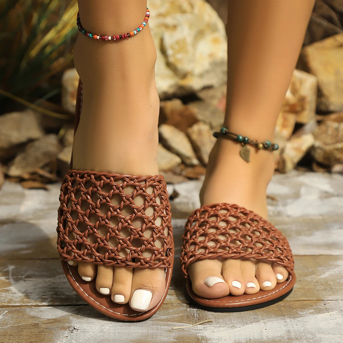 Casual outdoor zomerslippers - By La Bella Vie