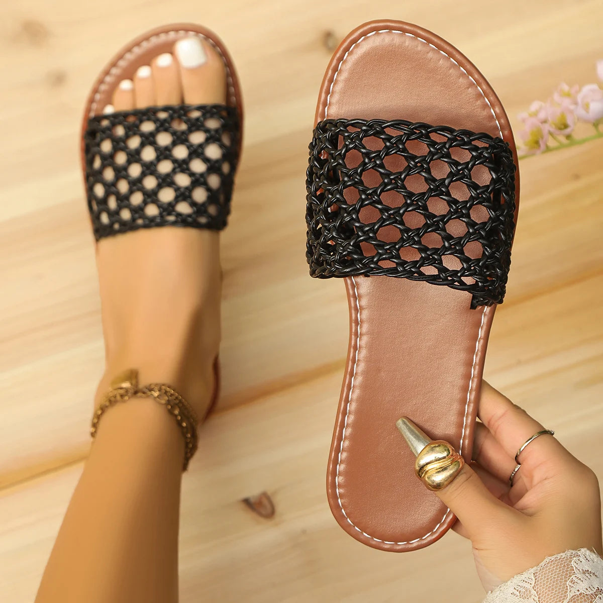 Casual outdoor zomerslippers - By La Bella Vie