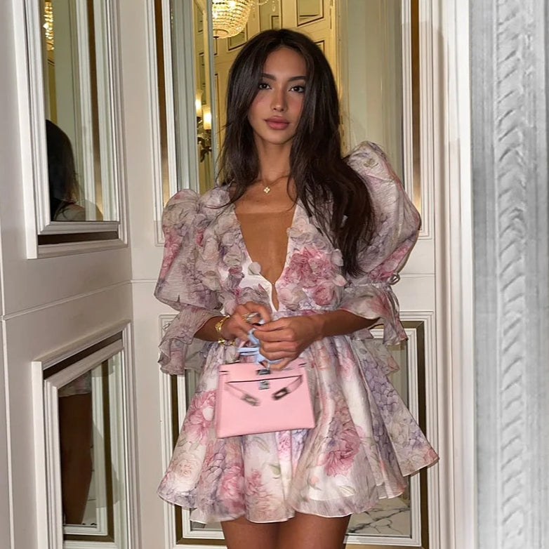 Amelie – Elegante A lijn Mini Jurk Dames