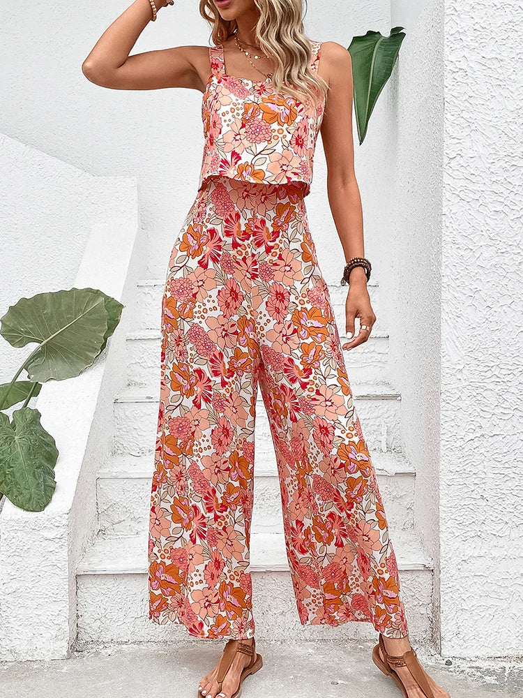 Wide Leg Zomer Jumpsuit - By La Bella Vie