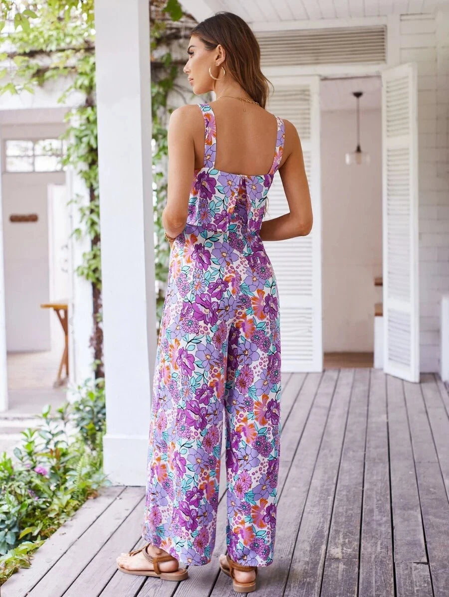 Wide Leg Zomer Jumpsuit - By La Bella Vie