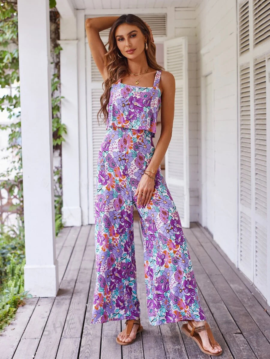 Wide Leg Zomer Jumpsuit - By La Bella Vie